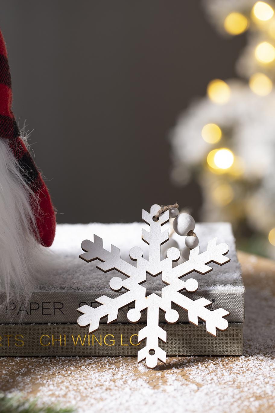9.8x4.7" Snowflake Ornament Set of 12