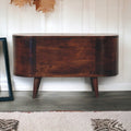 Solid Wood Light Rounded Lid-up Blanket Box