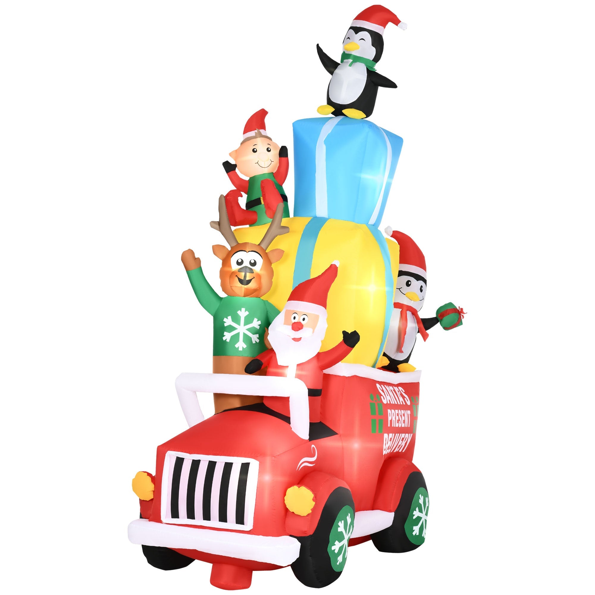 Outsunny 9ft Christmas Inflatables Outdoor Decorations