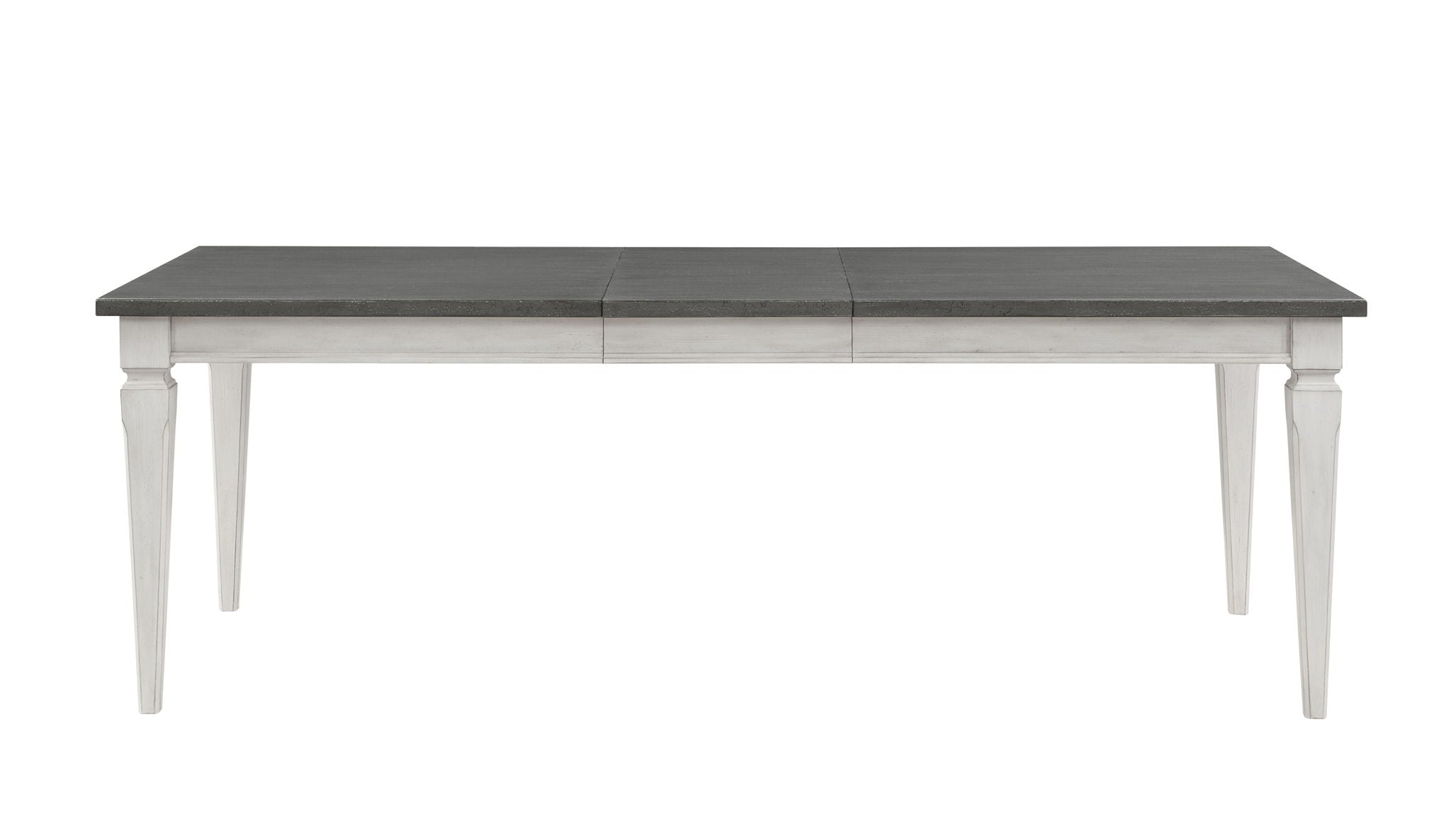 Katia Dining Table With Leaf - Gray / White