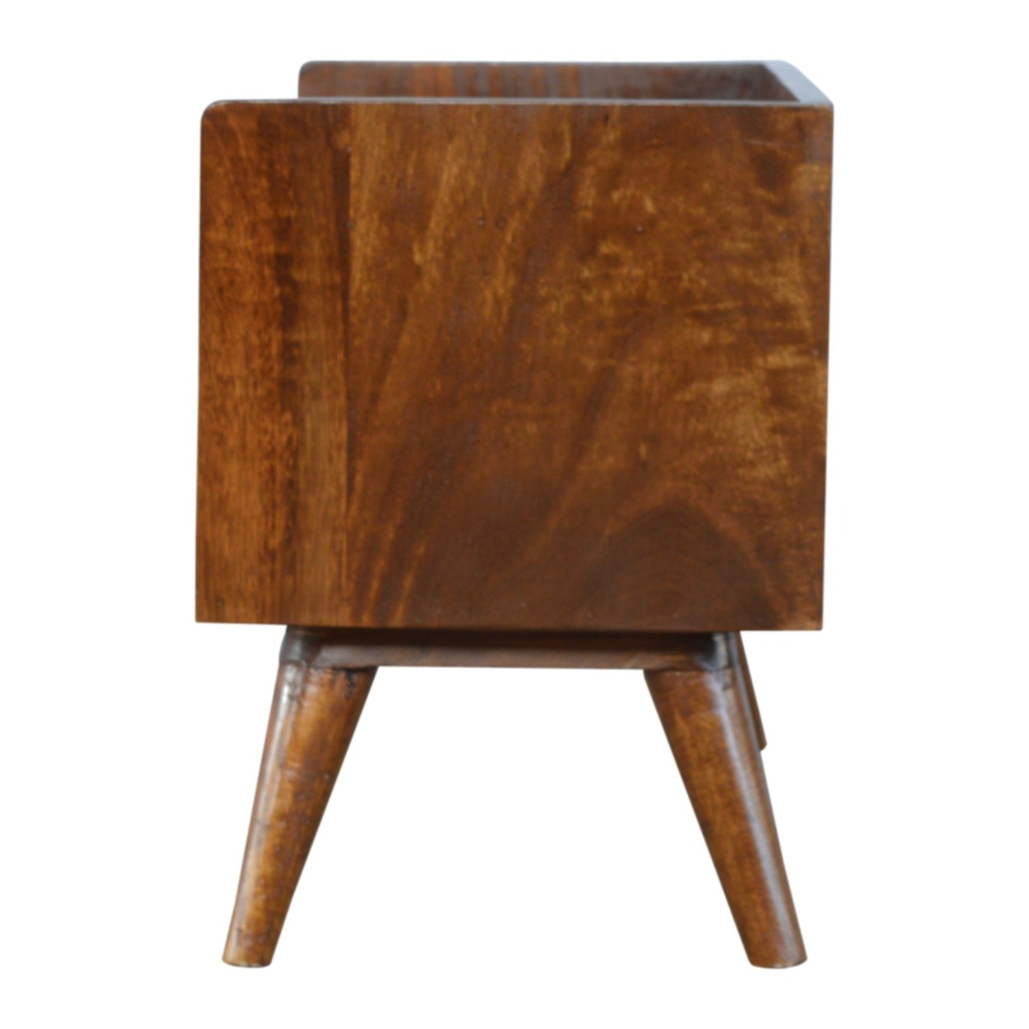 Solid Wood Nordic Storage Bench in Chestnut
