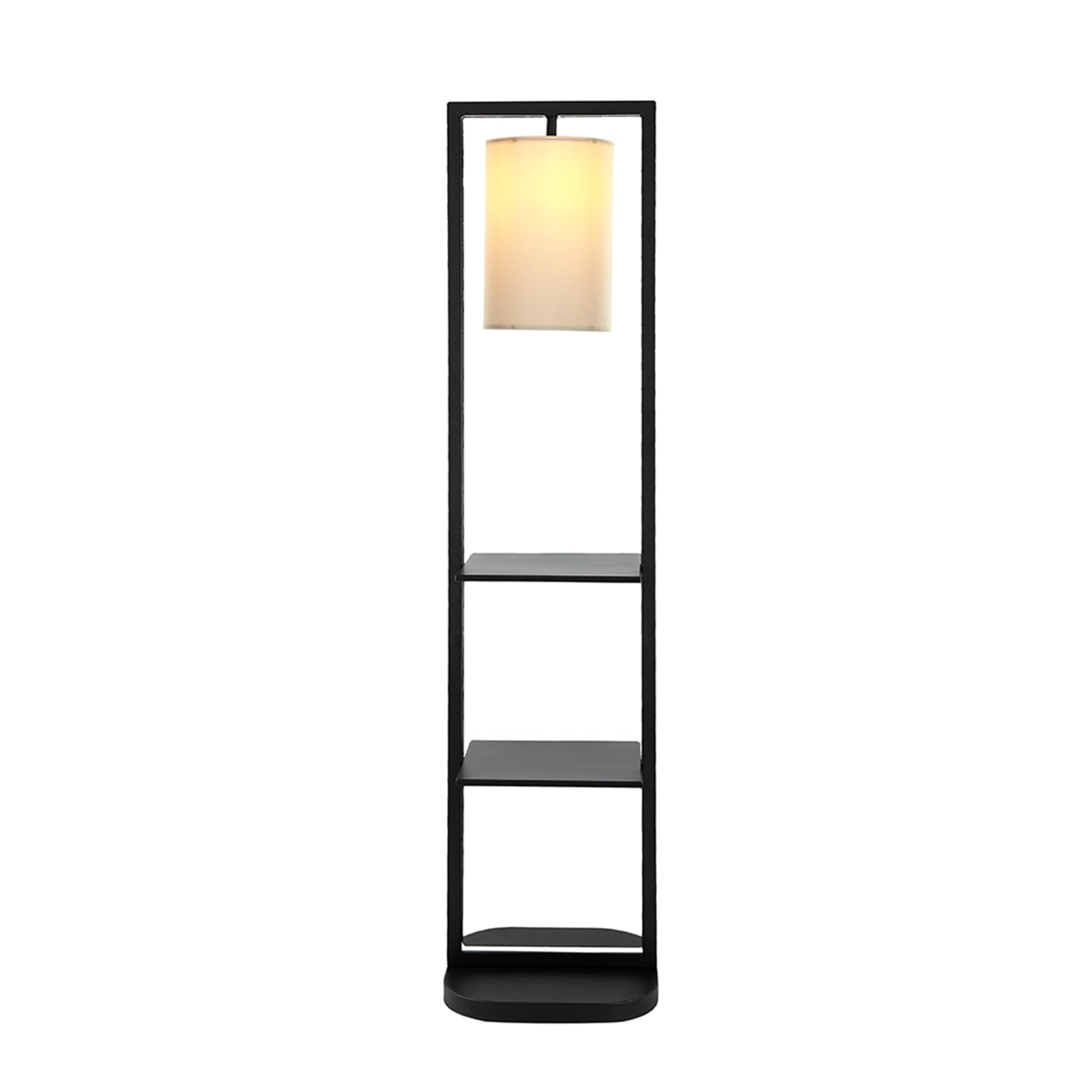 Two Tiered Vertical Shelving Stand with Light