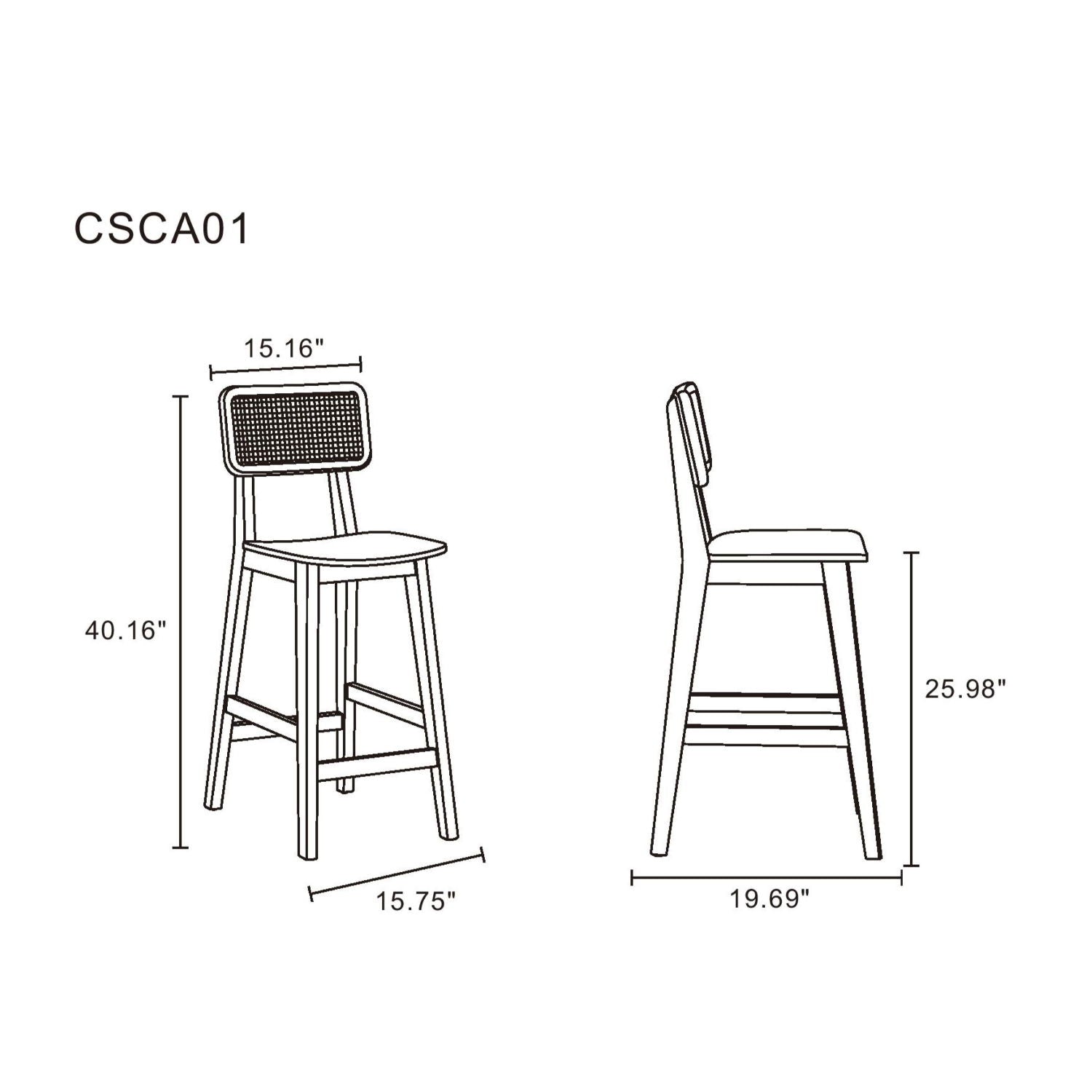 Versailles - Counter Stool