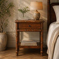 Solid Wood Bamboo Heritage Bedside Table