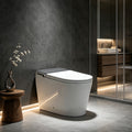Household luxury no water pressure limit all-in-one intelligent toilet high-speed drying fully automatic flap sterilization splash-proof foam shield toilet