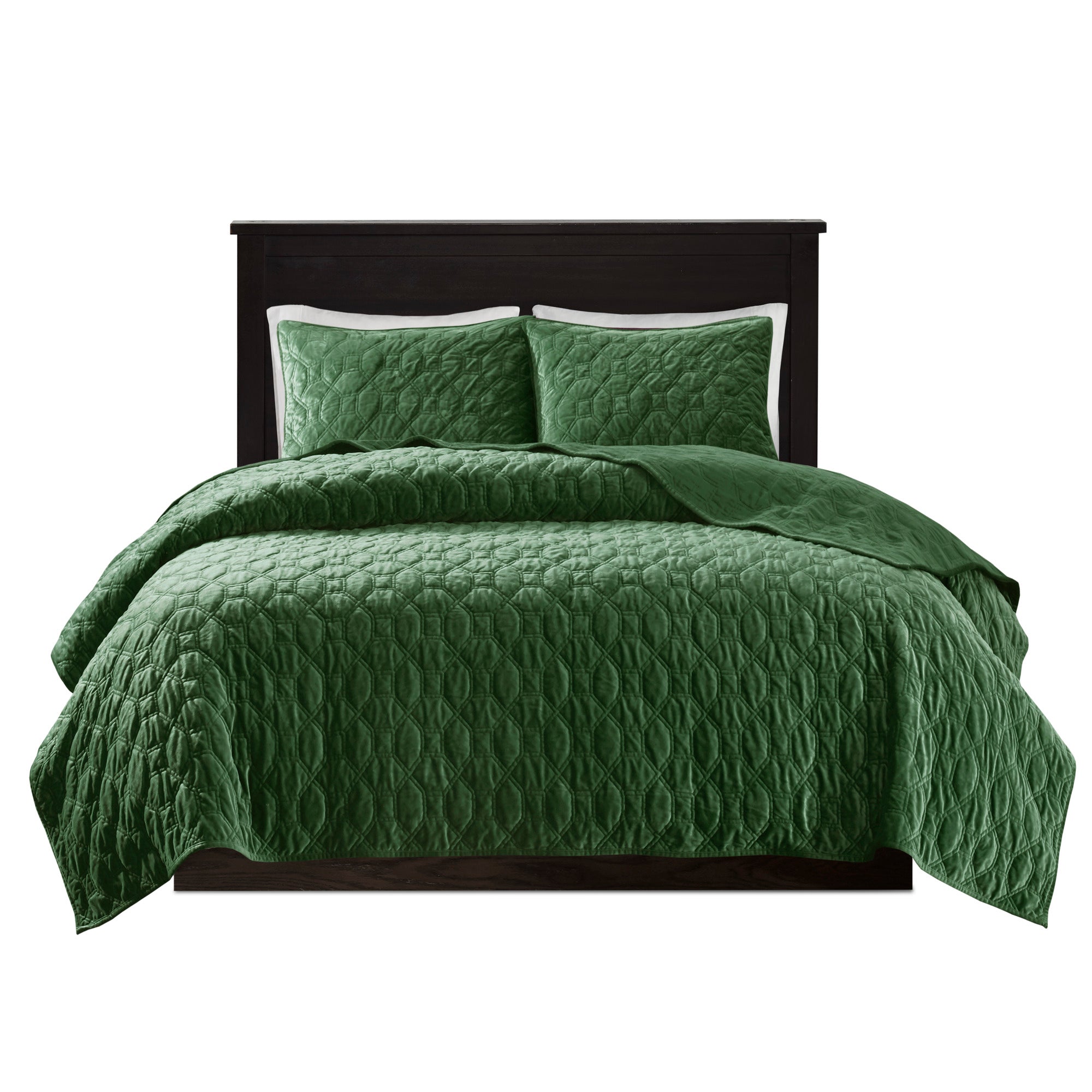 3 Piece Velvet Quilt Set