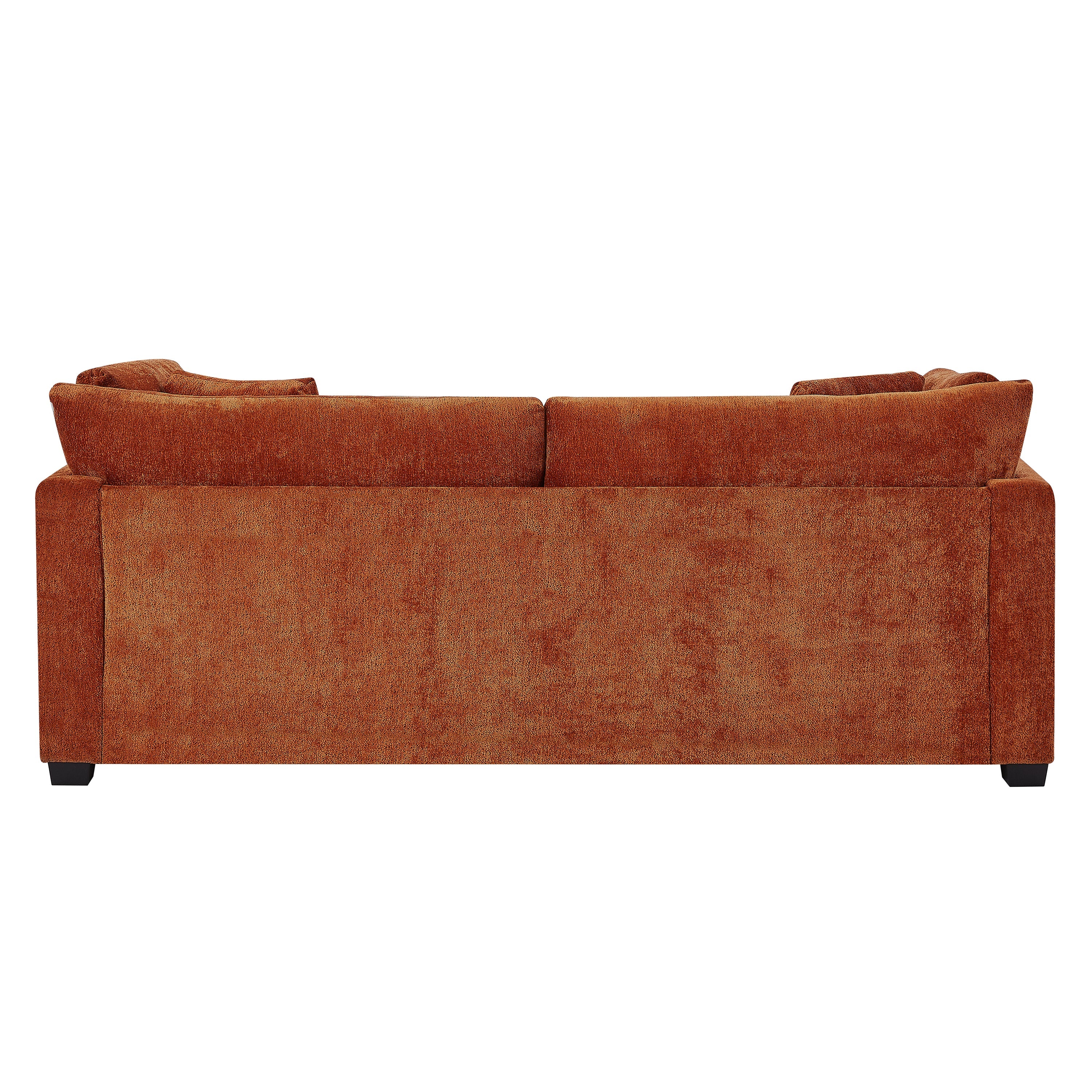 83.50" Modern Flared Arms Sofa (Caramel)
