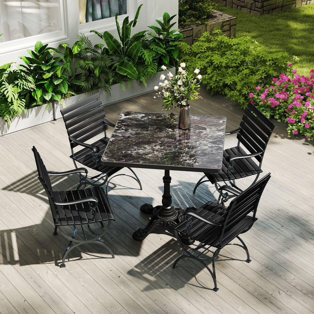 31.5" Square Outdoor Tulip Dining Table