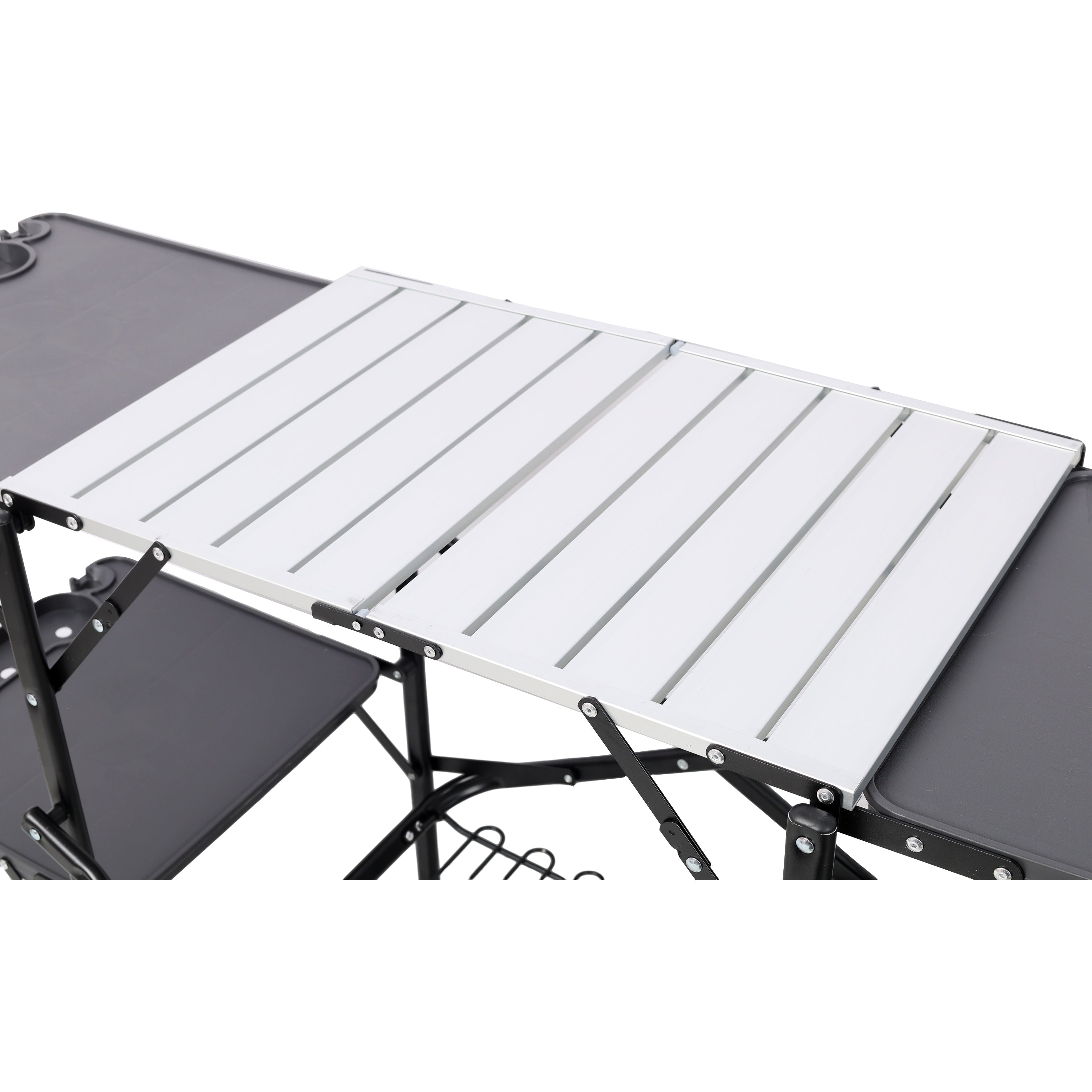Folding Camping Kitchen Table - Portable Outdoor Cooking Station