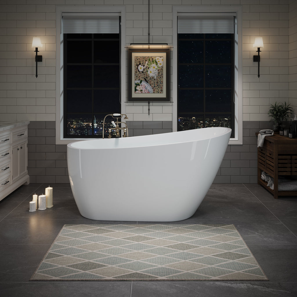 55" Acrylic Freestanding Bathtub