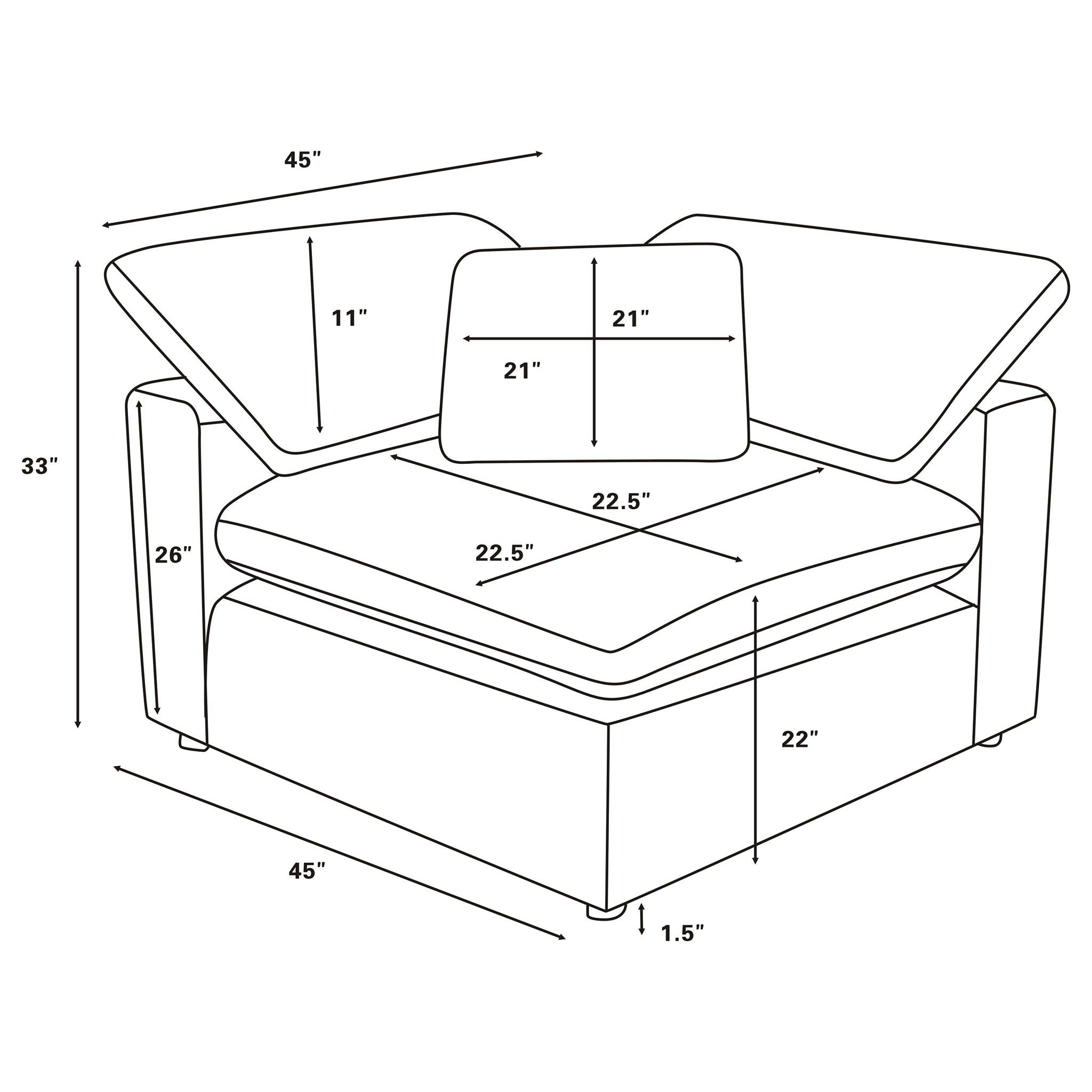 Segoura - Modular Sectional With Ottoman