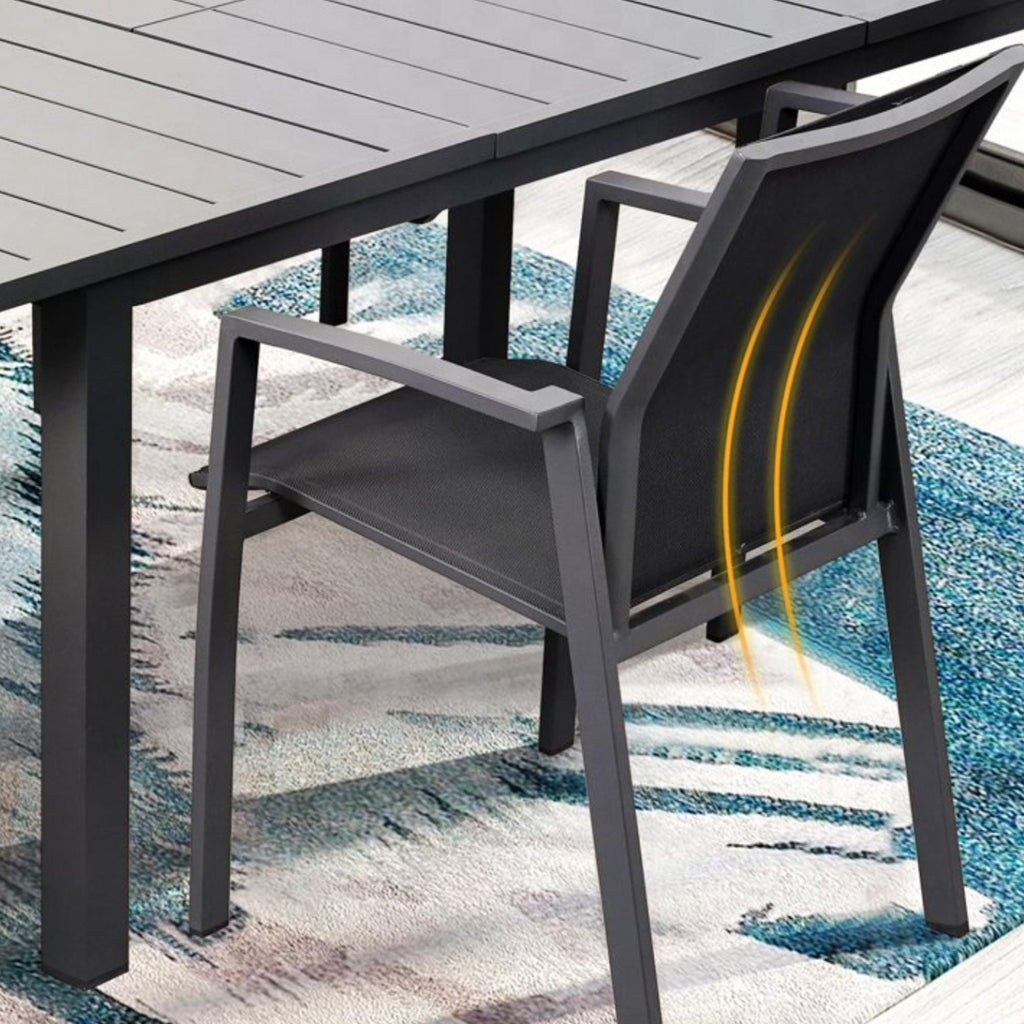 Patio Stackable Dining Chairs (Set of 4)