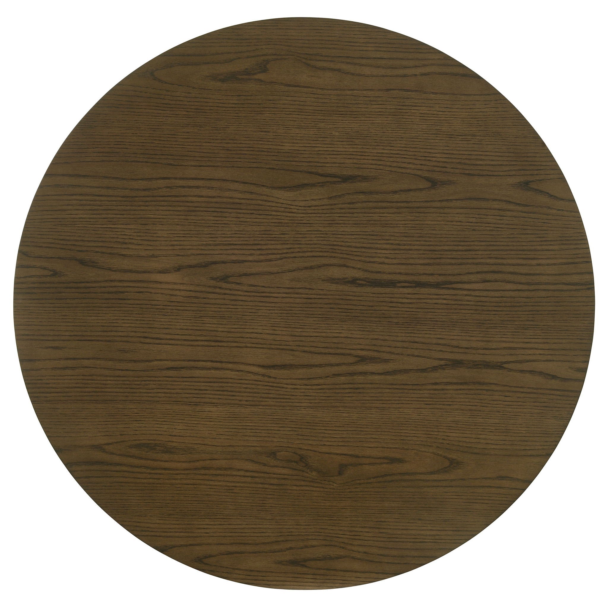Crispin - Round Dining Table With Shelf - Brown