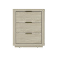 Evelyn - Nightstand With 3 Drawers, Smooth Rounded Edges