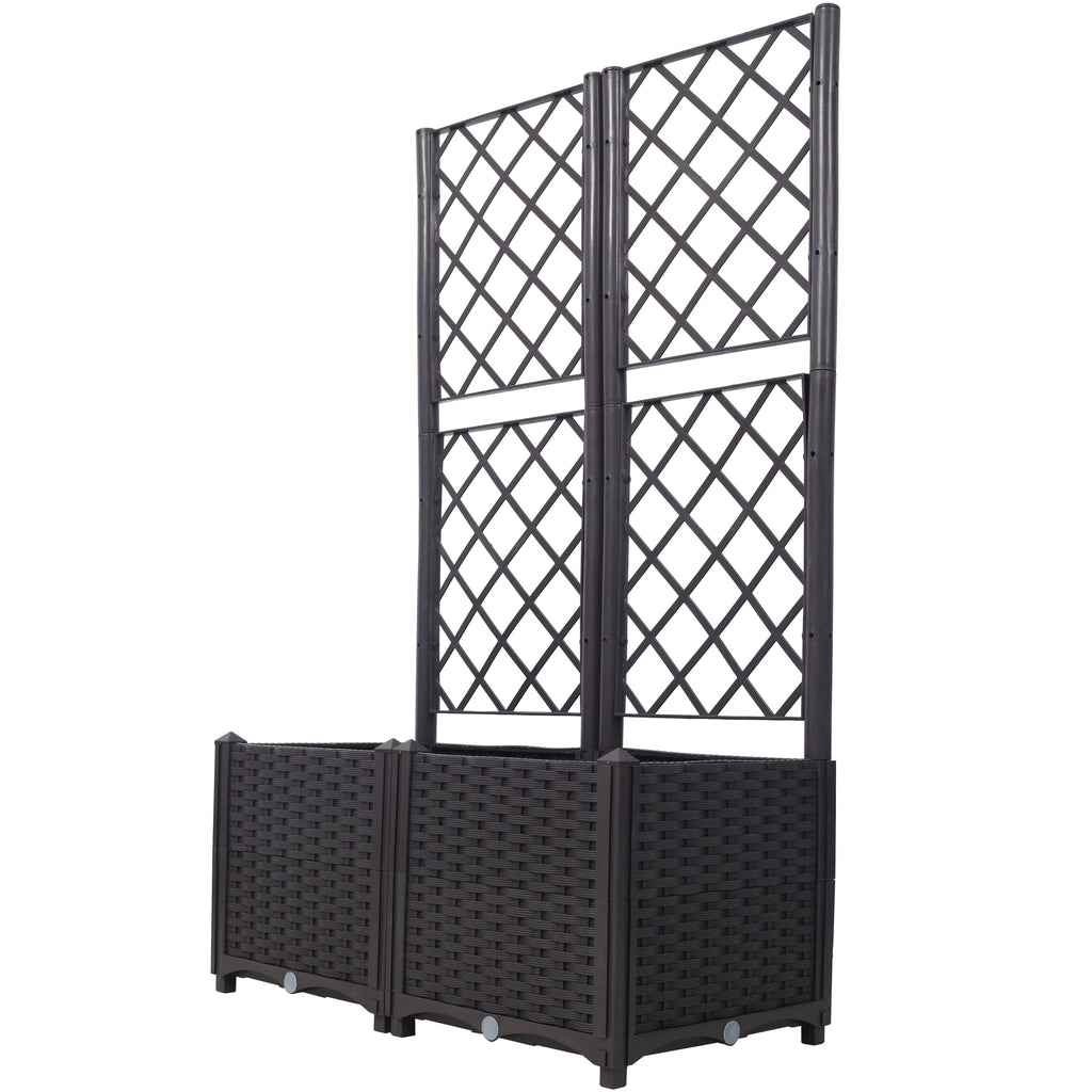 Poly Rattan Garden Planter