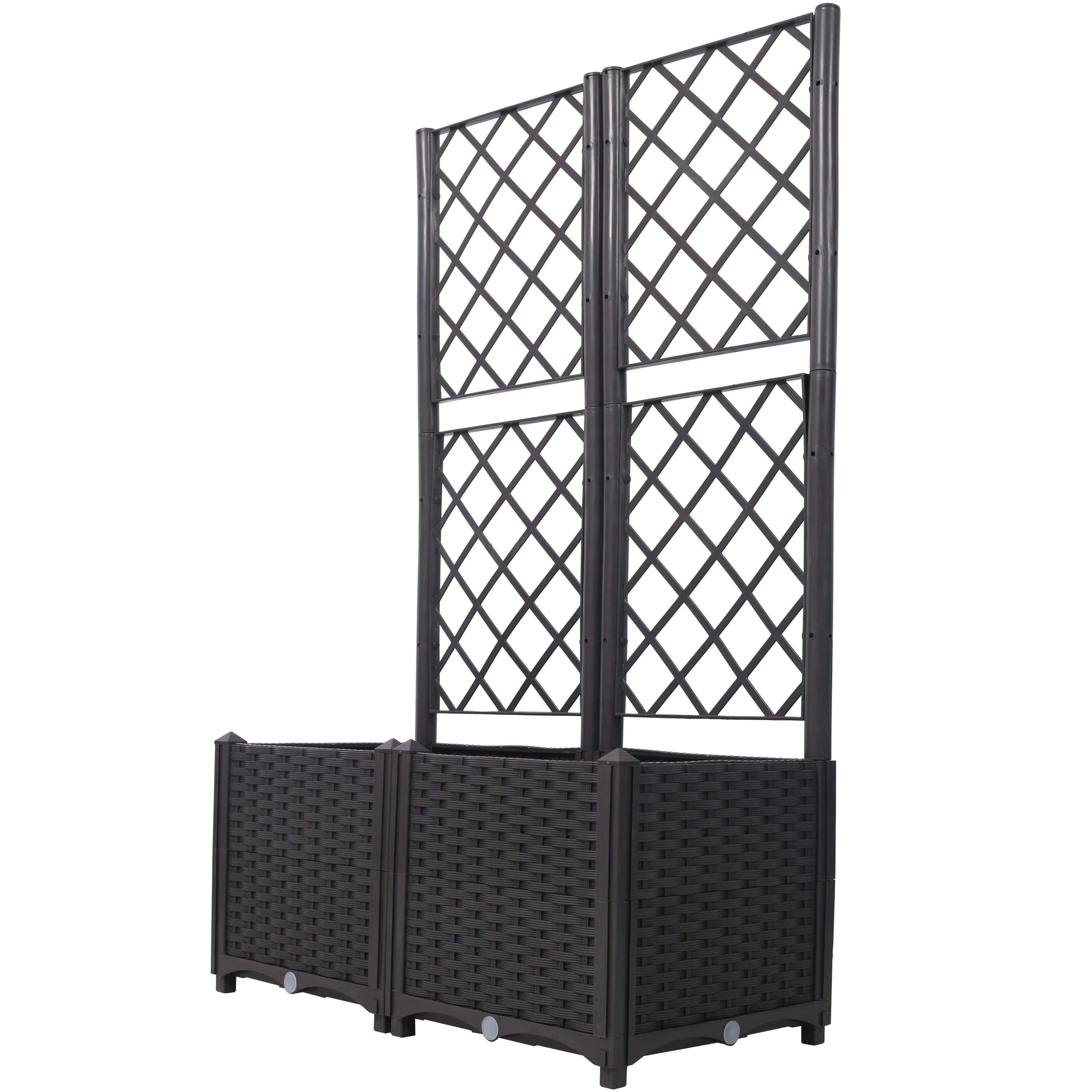 Poly Rattan Garden Planter