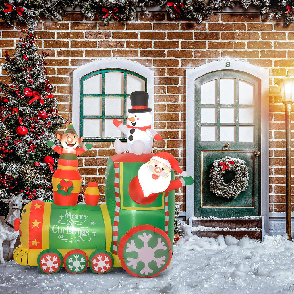 Outsunny 5.9' Christmas Inflatables Train