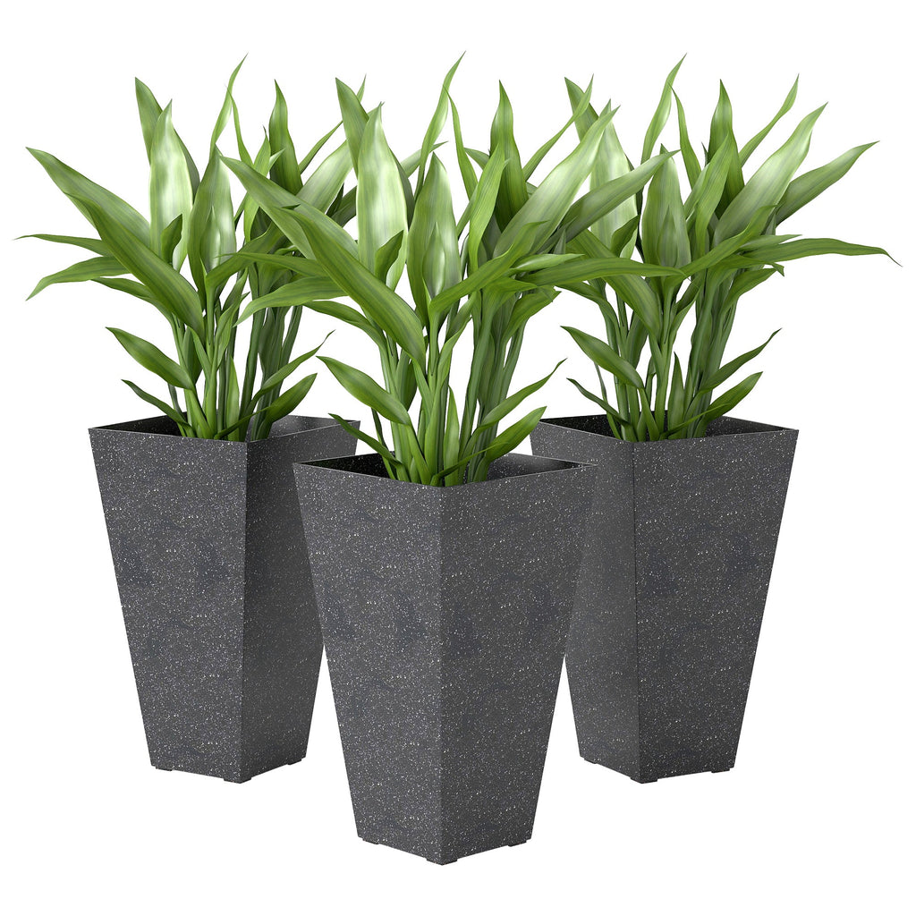 Outsunny 28" Tall Planters, Set of 3