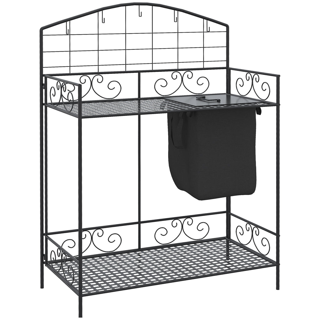 Outsunny Folding Potting Bench Table