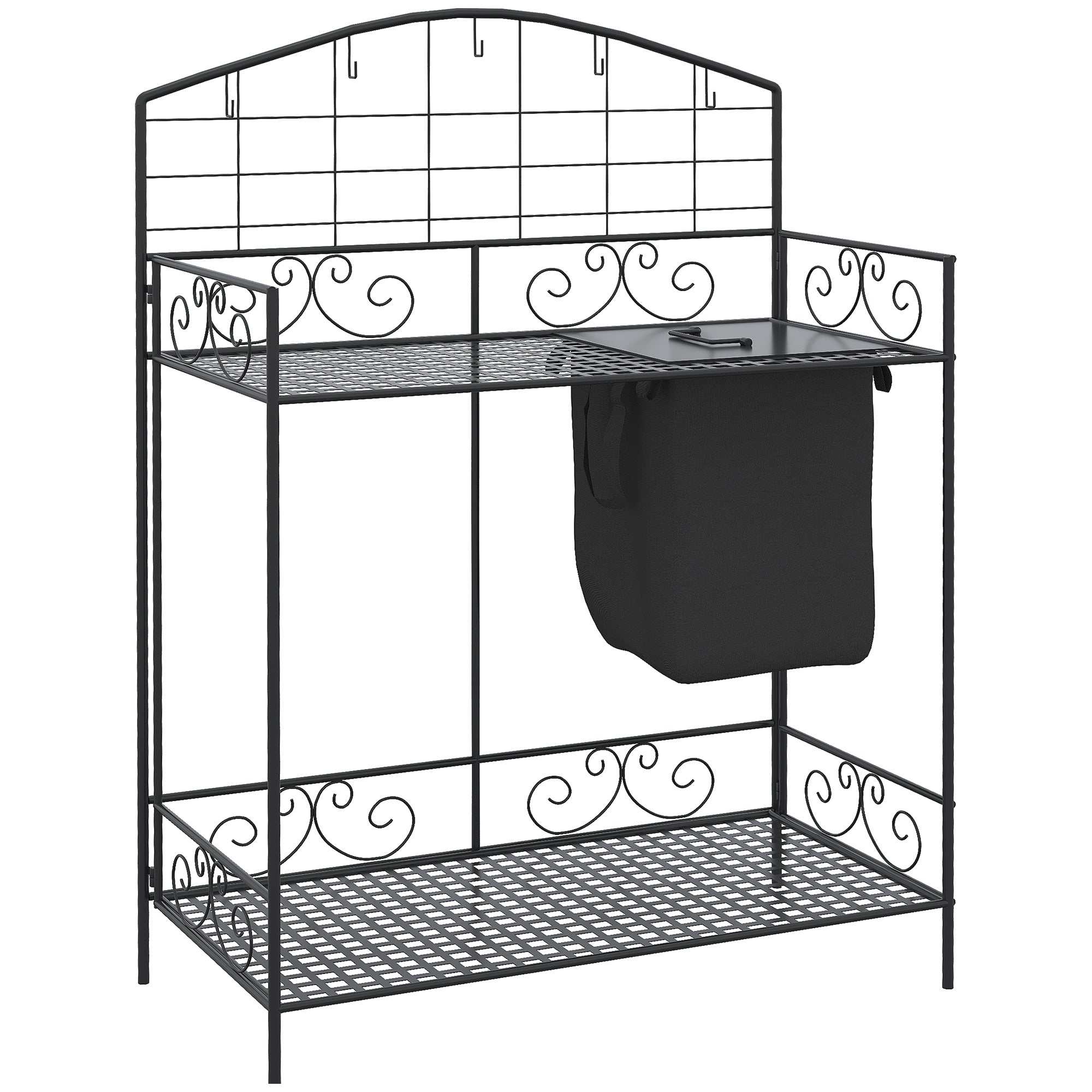 Outsunny Folding Potting Bench Table