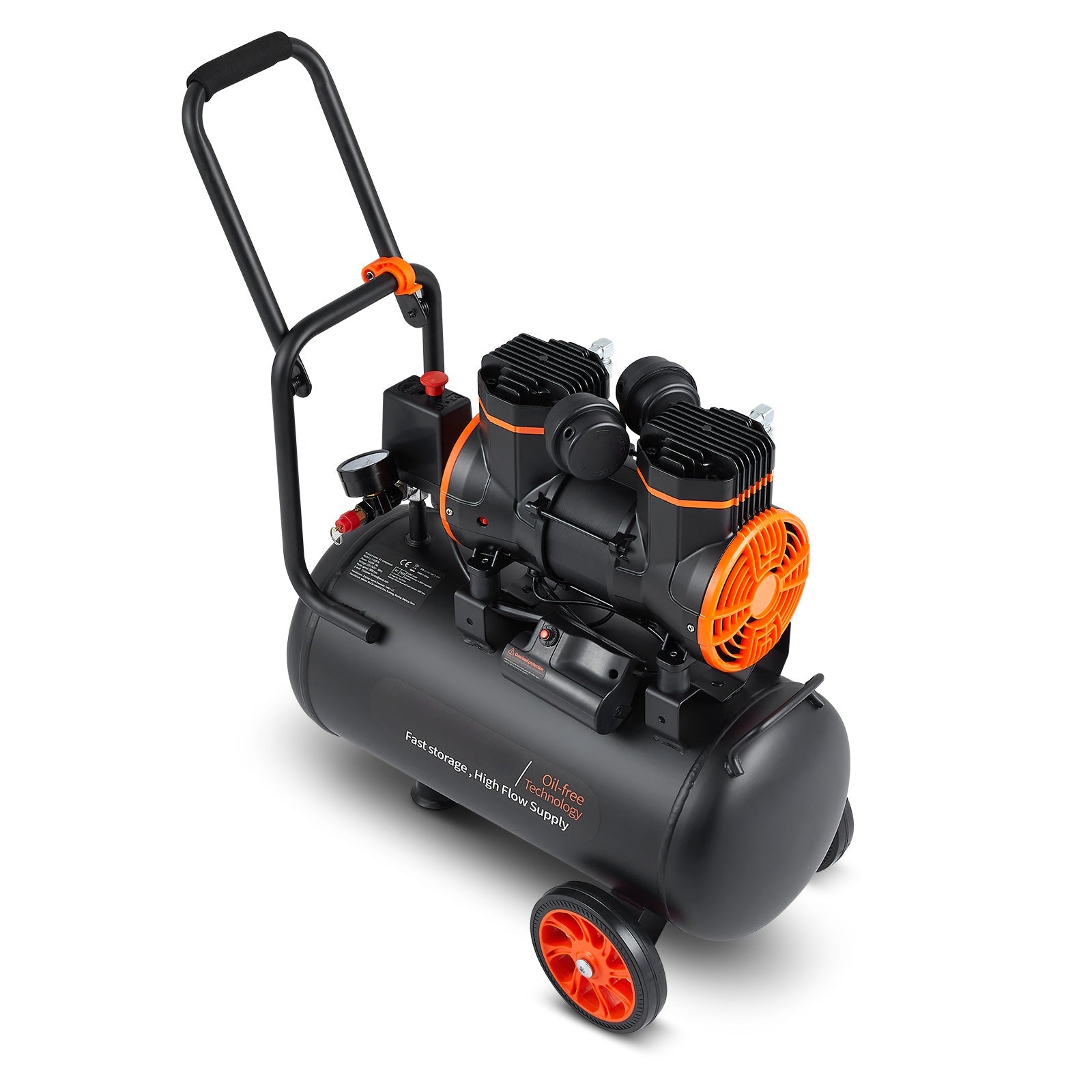 Air Compressor 6.3 Gallon 1450W 3.35 CFM@ 90PSI with Max. 116PSI Pressure