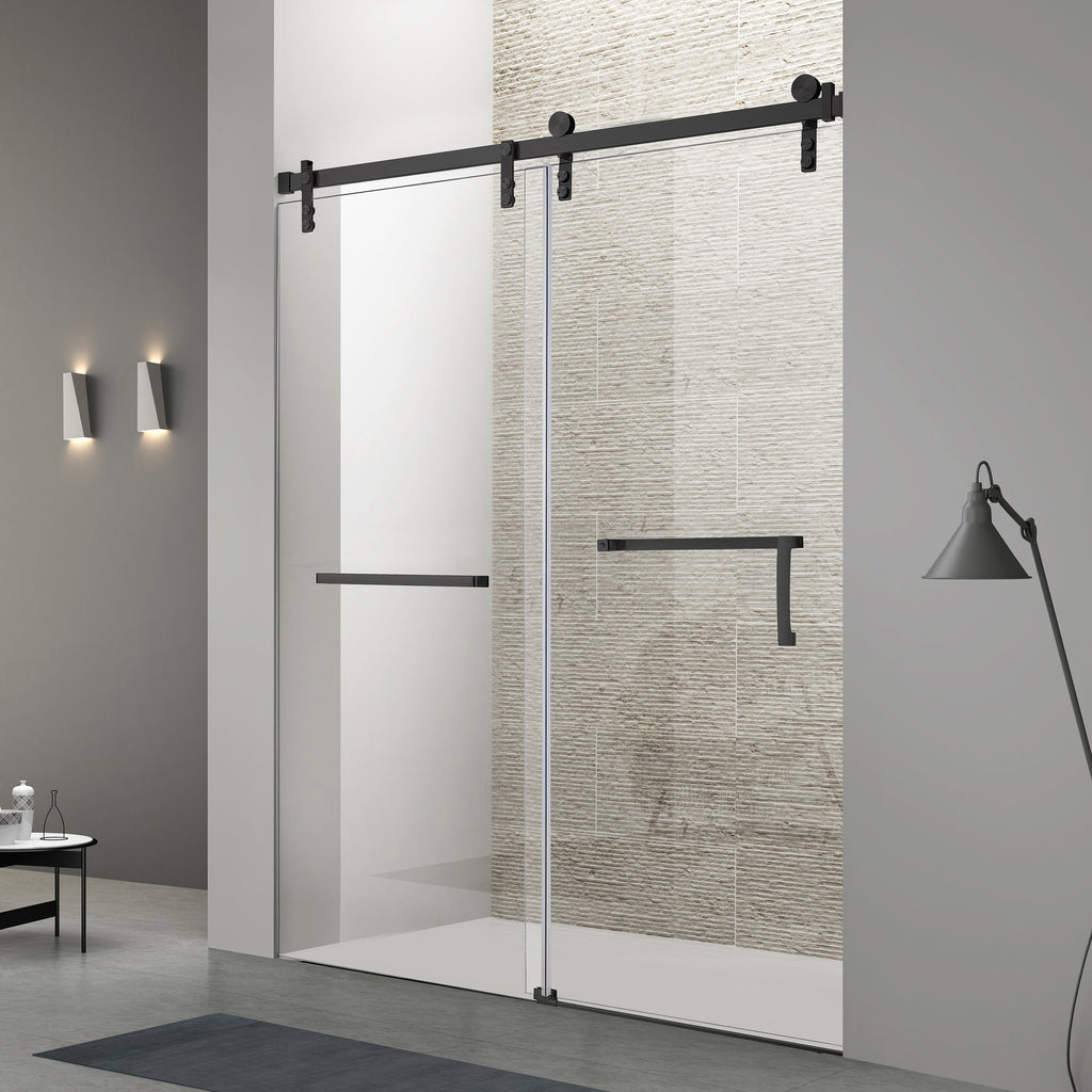 Frameless Single Sliding Shower Door – 60" x 76"
