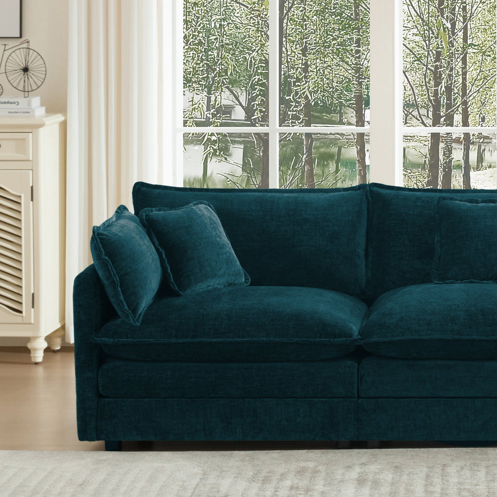 Oversize 3-Seater Sofa with Ottoman