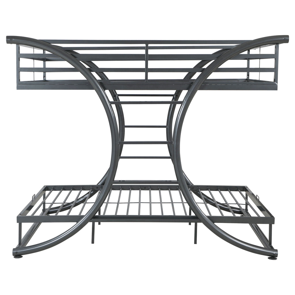 Weston - Bunk Bed Full Over Full - Gunmetal