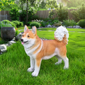 Lifelike Shiba Inu Dog Statue