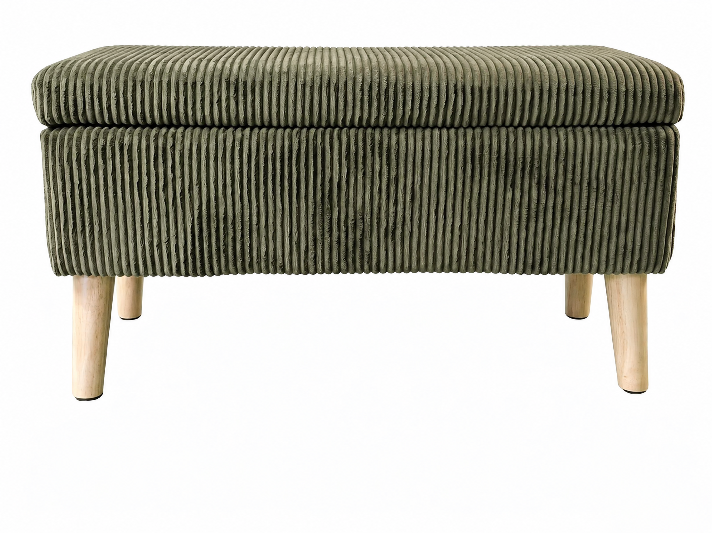 32 Inch Wide Olive Ottoman