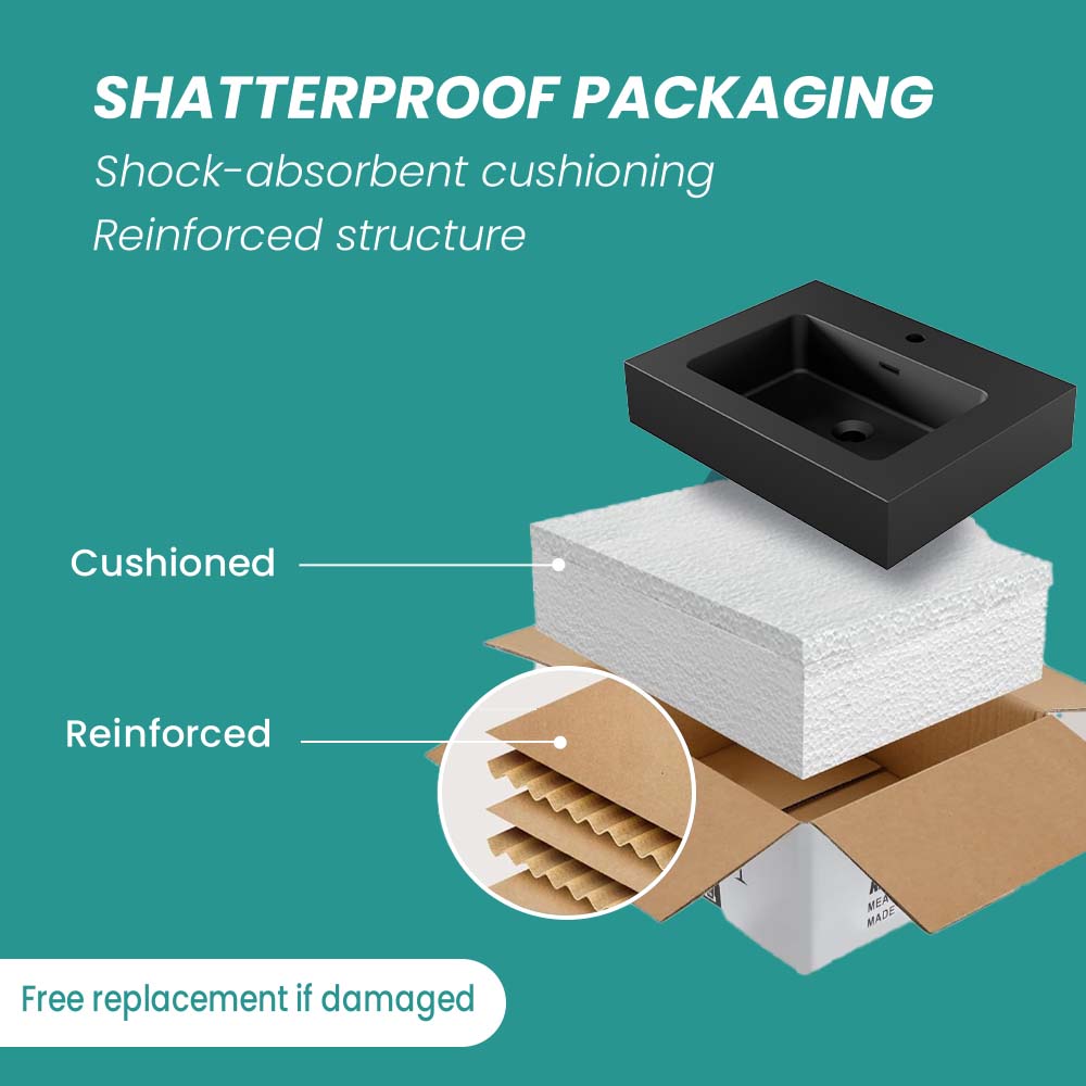 BB02-24-109 Integrated Engineered Solid Surface Basin Matt