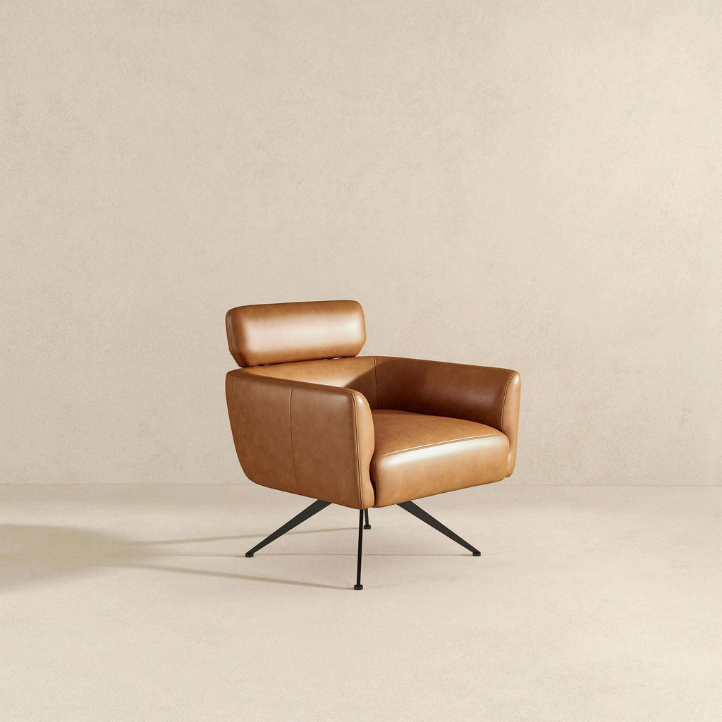 Camila Genuine Leather Lounge Chair