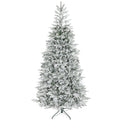 HOMCOM 9 ft Artificial Frosted Christmas Tree