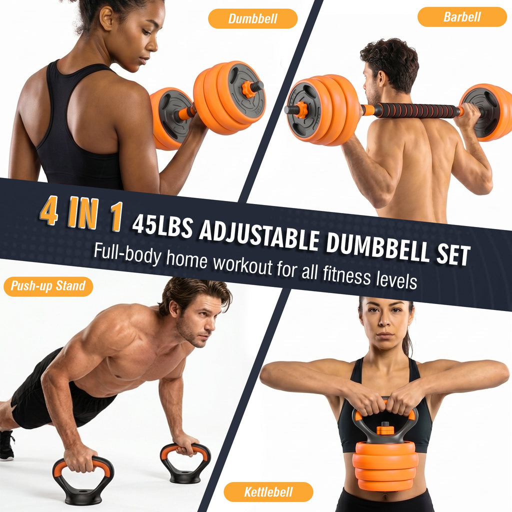 66LB Adjustable Dumbbell Set