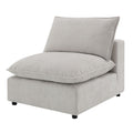 Marisa - Modular Armless Chair - Beige Boucle