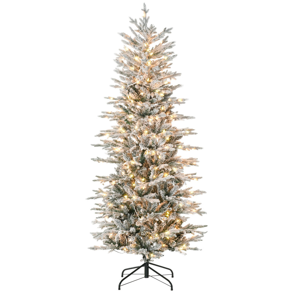 HOMCOM 6ft Tall Prelit Artificial Christmas Tree