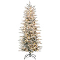 HOMCOM 6ft Tall Prelit Artificial Christmas Tree