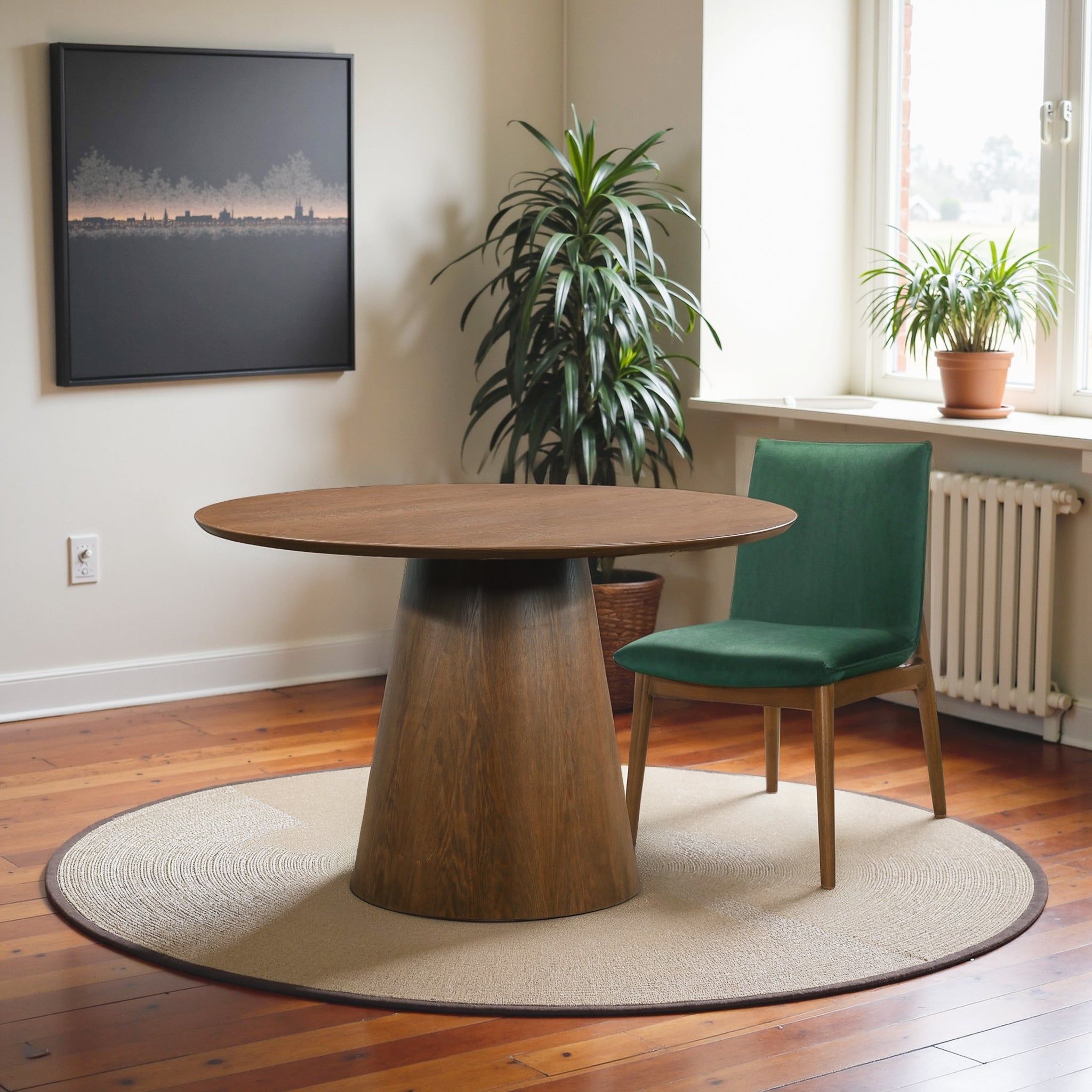 Palamedes Solid Wood Round Dining Table