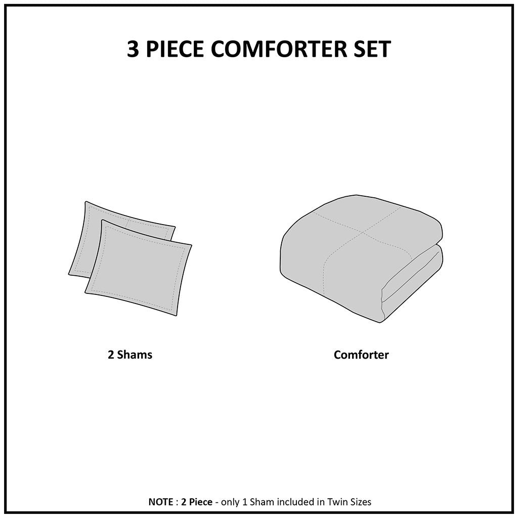 King/Cal King Ultra Plush Down Alternative Comforter Set