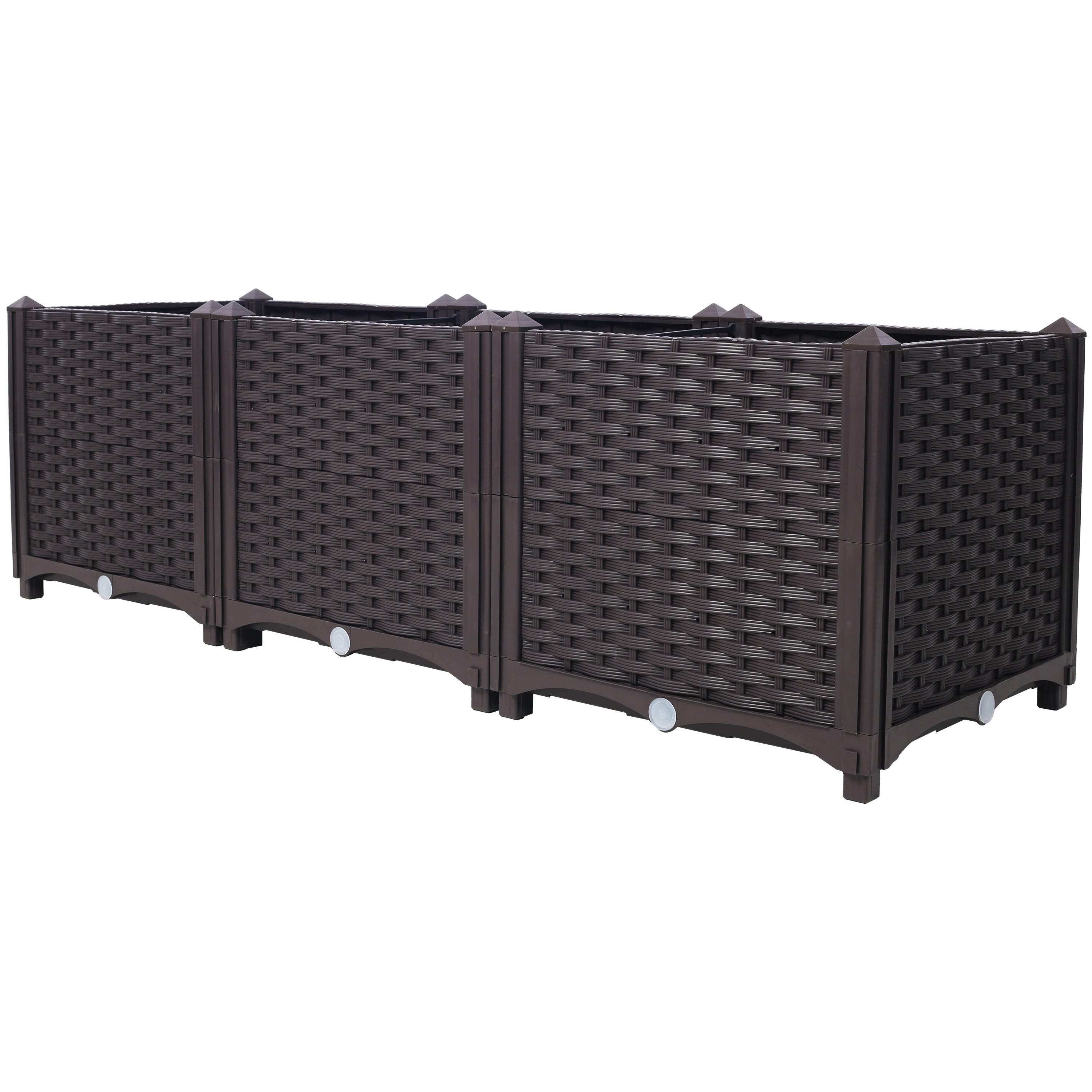 Deep Raised Garden Bed Plastic Planter Boxes