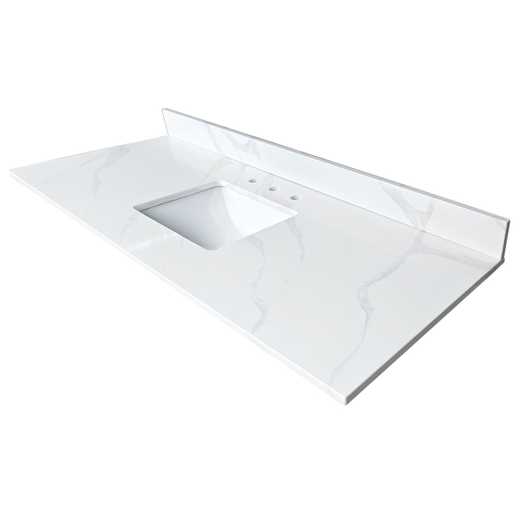 61-Inch Quartz Bathroom Vanity Top