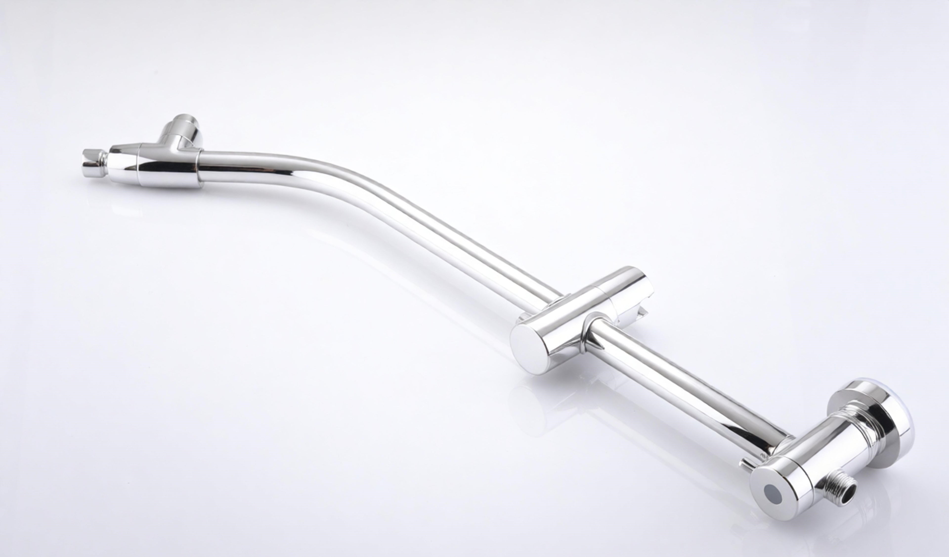 High Pressure Dual Shower Head Set - 26 Inch Tool-Free Adjustable Slide Bar,10 Spray Settings and Handheld.