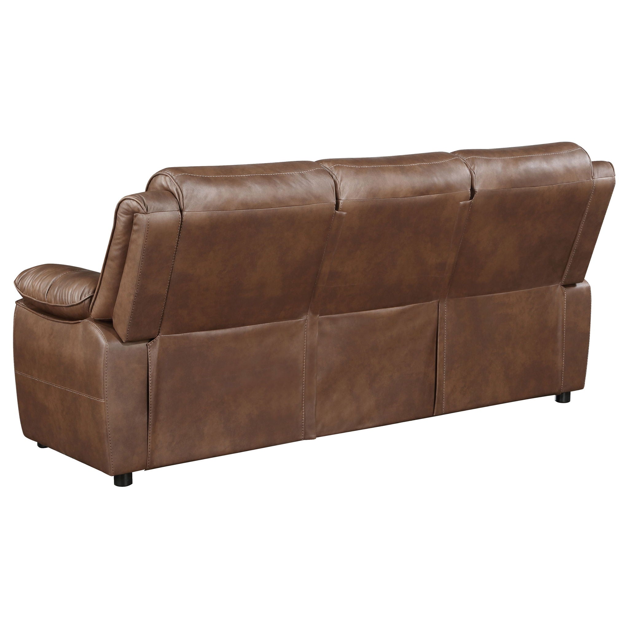 Worthington - Padded Arm Sofa - Dark Brown