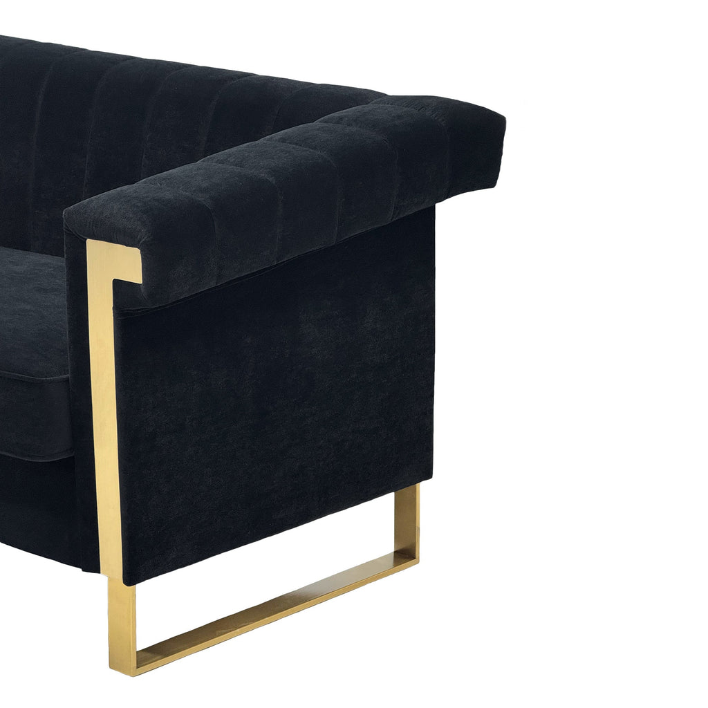 FX-P81B-BK Chesterfield Sofa