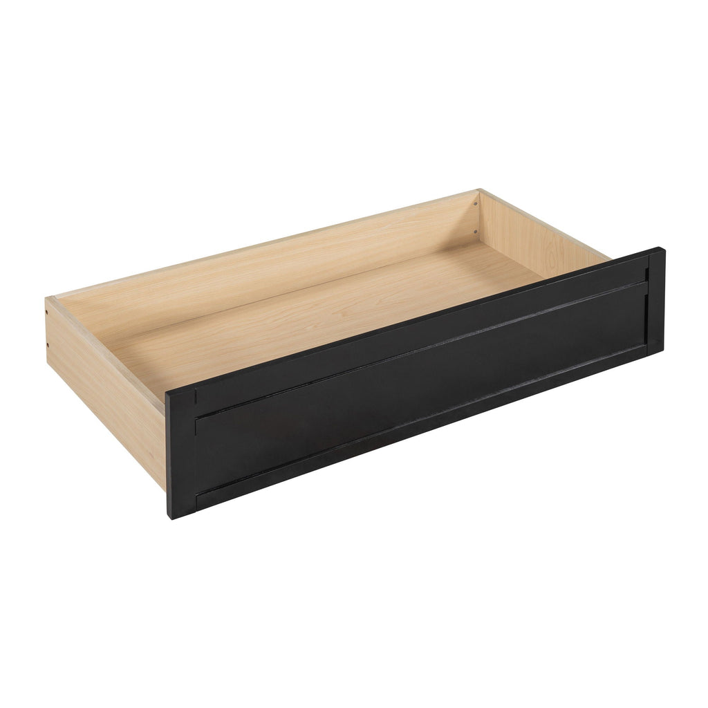Daybed, Slat Support, With Bedside Shelves And 2 Drawers