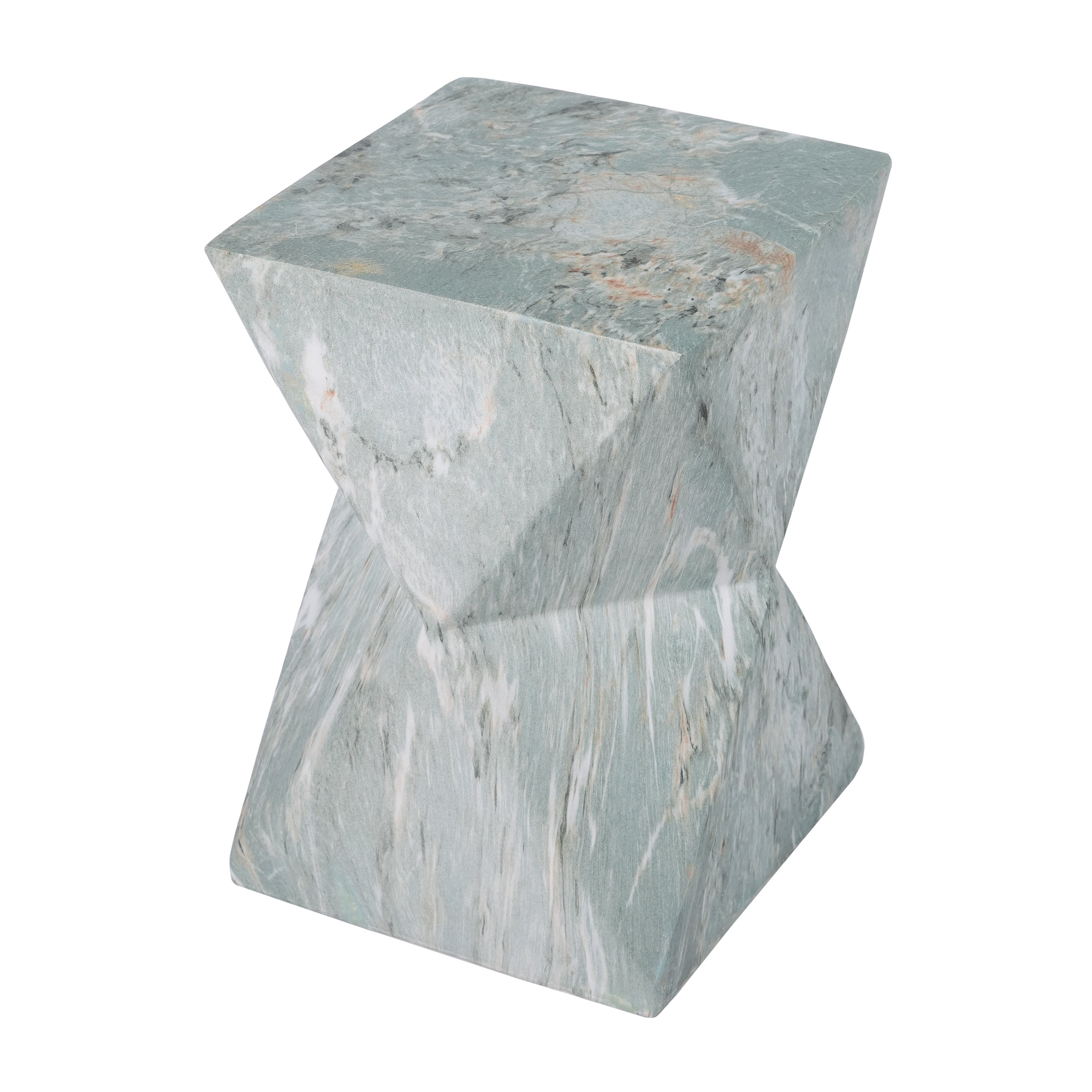 Modern Geometric Hourglass Accent Table