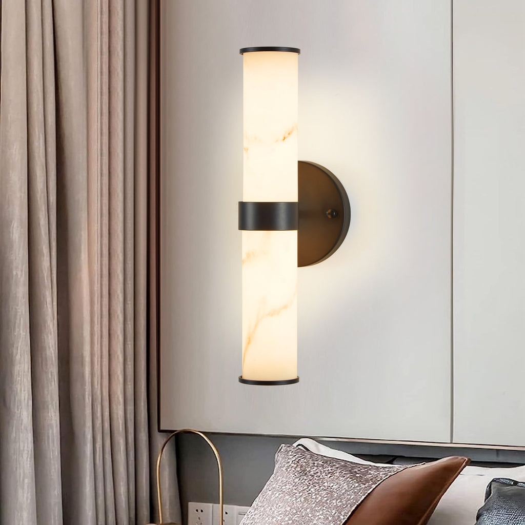 Resin Imitation Marble Texture Wall Light - Set of 2