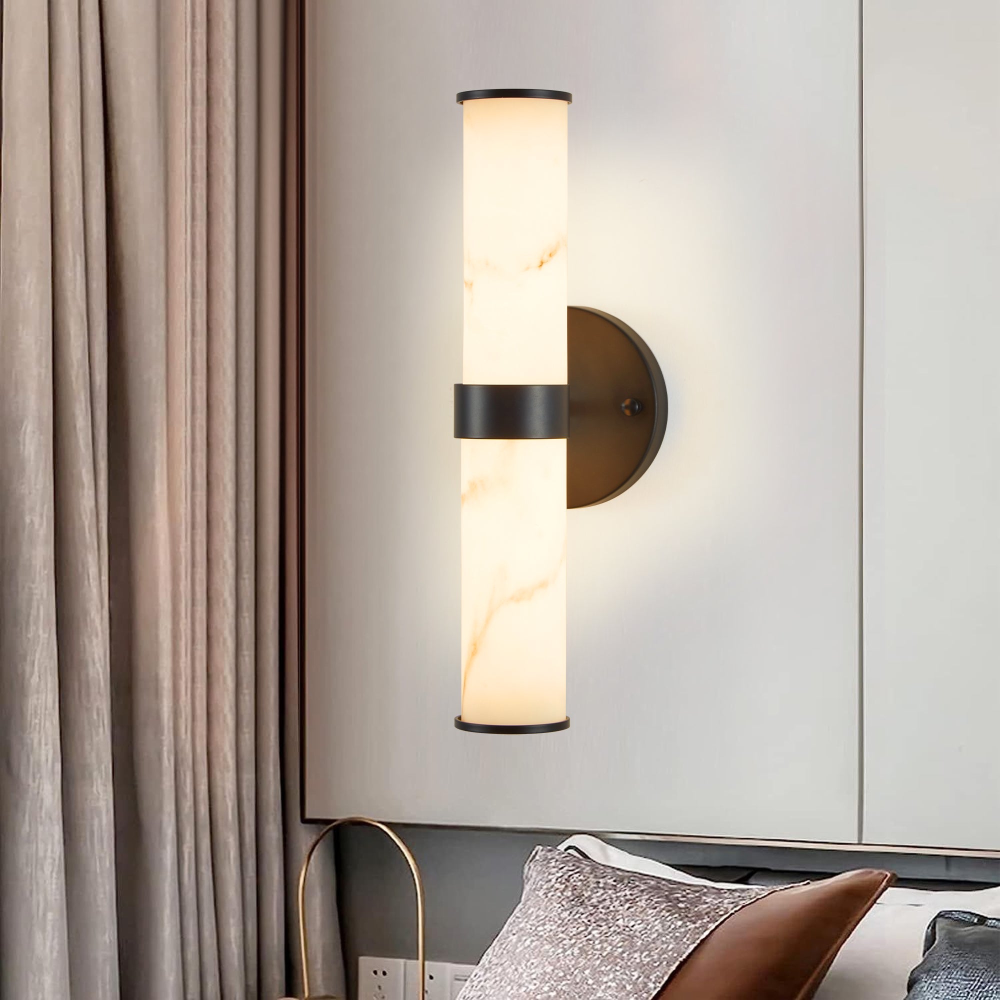 Resin Imitation Marble Texture Wall Light - Set of 2