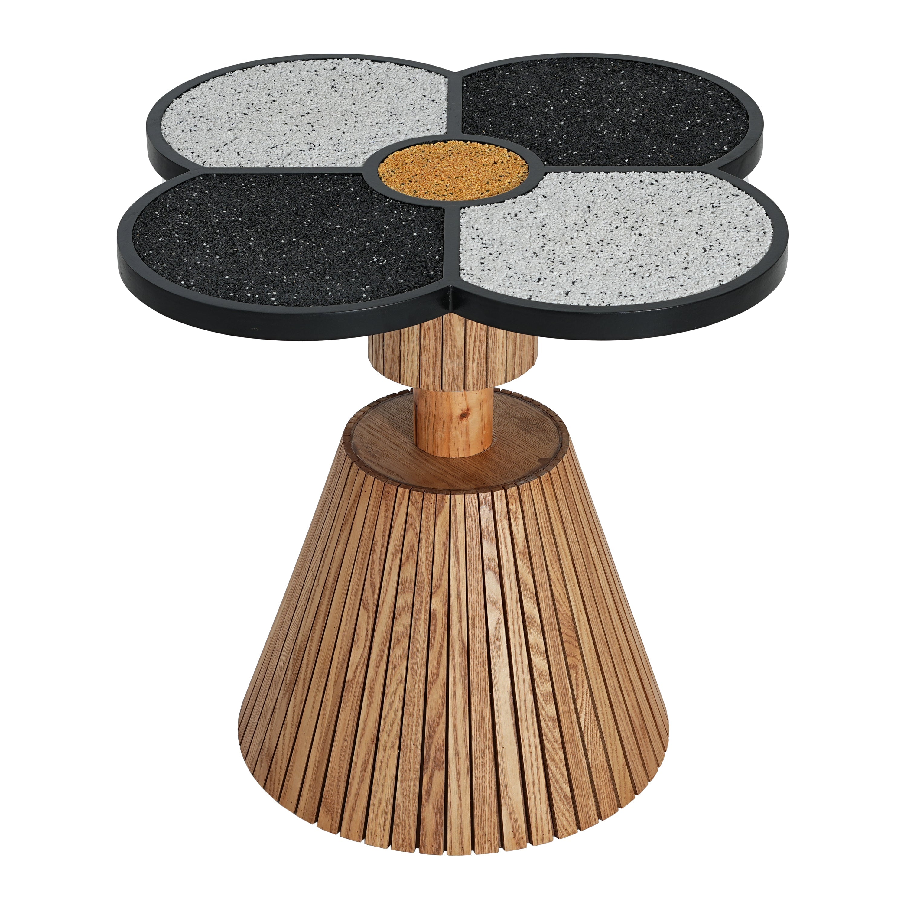 Unique Four-Leaf Clover Side Table for Living Room, Bedroom & Small Spaces