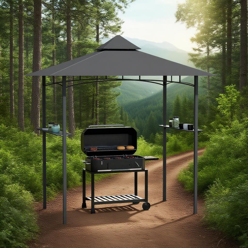 8' x 5' Grill Gazebo Outdoor BBQ Canopy